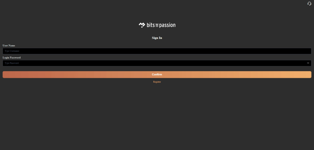 Screenshot of the website bitsandpassion.org, which misuses our logo.